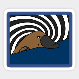 Platypus Vintage Retro Sticker